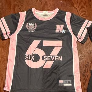 Kids Black and Pink Graphic T-Shirt